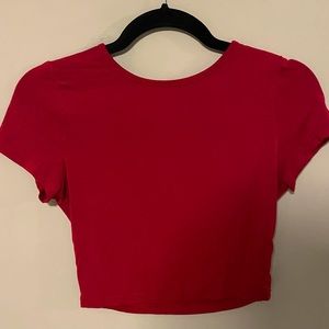Small Cropped Red shirt from Amazon